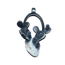 Load image into Gallery viewer, Prickly Pear Pendant Necklace in Sterling Silver or Jeweler’s Brass