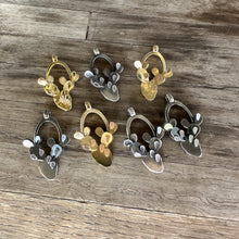 Load image into Gallery viewer, Prickly Pear Pendant Necklace in Sterling Silver or Jeweler’s Brass