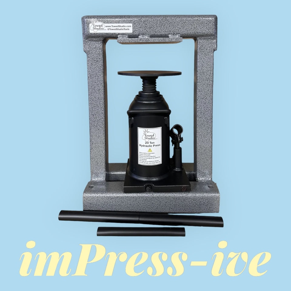 Sleek and sexy, light weight Hydraulic Press for jewelers