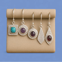 Load image into Gallery viewer, Class to make textured and gemstone earrings with towedstudio.com