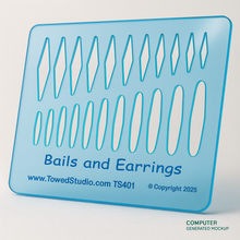 Load image into Gallery viewer, TS-401_ Bail, Earrings, Pendant, Links template by towedstudio.com