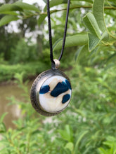 Load image into Gallery viewer, glass and sterling silver pendant  By Towed Studio