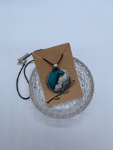 Load image into Gallery viewer, Fused glass and sterling silver pendant by www.TowedStudio.com