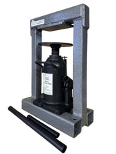 Load image into Gallery viewer, This impressive little hydraulic press for  diy professional jewelry making is the smallest, most portable, hydraulic press on the market. It is made only by Towed Studio, LLC in Tucson, Arizona.