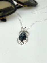 Load image into Gallery viewer, Pietersite Pendant Necklace in Sterling Silver, handmade by www.towedstudio.com.