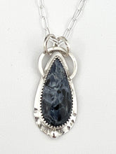 Load image into Gallery viewer, Pietersite Pendant Necklace in Sterling Silver, handmade by www.towedstudio.com.