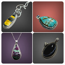 Load image into Gallery viewer, Bezel Set Stone Pendant Lesson