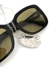 Load image into Gallery viewer, The back of a bold high-dome Amethyst necklace showing the confetti texture on the back.