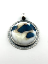 Load image into Gallery viewer, Fused Glass and Sterling Silver Pendant P-113
