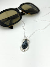Load image into Gallery viewer, Pietersite Pendant Necklace in Sterling Silver, handmade by www.towedstudio.com.