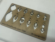 TS-04 Earring, Pendant, or Bracelet Jewelry Layering Template - jewelry stencil