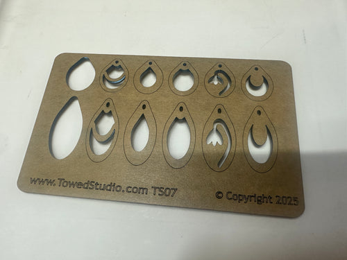 Jewelry template for Earring, Pendant, or Bracelet link -  TS-07 by TowedStudio.com