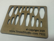 TS-22 Earring, Pendant, or Bracelet Jewelry Layering Template - Jewelry stencil