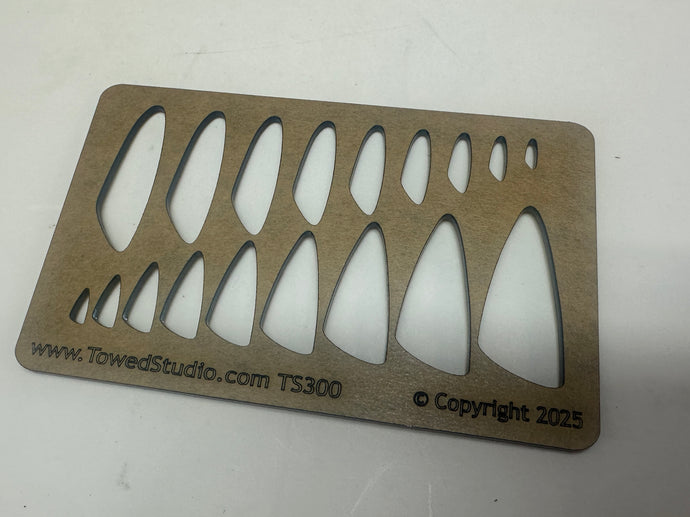 TS-301 Earring, Pendant, or Bracelet Jewelry Layering Template - Jewelry Stencil