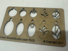 Load image into Gallery viewer, Earring, Pendant, or Bracelet link jewelry template TS-12 by TowedStudio.com
