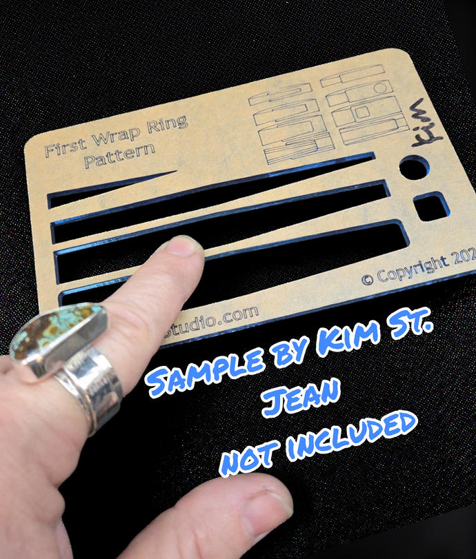 the First Wrap Ring Jewelry Layering Template - Jewelry stencil