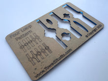 Load image into Gallery viewer, Four Loop Layering Jewelry Template by TowedStudio.com.  They come covered in paper to protect through shipping.
