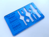 Jewelry Layering Templates - Four Loop Ring, jewelry stencil