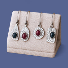 Load image into Gallery viewer, Class to make textured gemstone earrings with towedstudio.com in Tucson, Arizona

