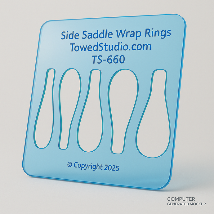 wrap ring jewelry template by TowedStudio.com.  more available on site
