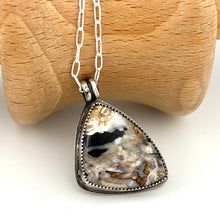Load image into Gallery viewer, Palm Root Pendant Necklace set in sterling silver.  Necklace is handmade by TowedStudio.com. 

