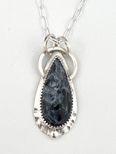 Load image into Gallery viewer, Pietersite Pendant Necklace in Sterling Silver, handmade by www.towedstudio.com.
