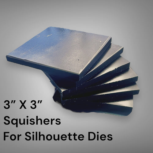 Polyurethane Pads for use in the hydraulic press with metal silhouette dies. Used in jewelry making and trinket dish making. 