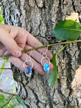 Load image into Gallery viewer, Labradorite and Sterling Silver Dangle Earrings
